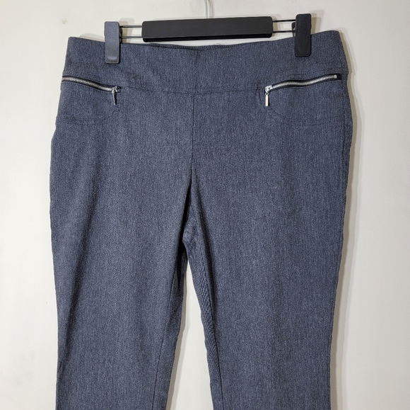 Joe B Gray Pull-On Midrise Skinny Pants Size XL - Picture 2 of 6